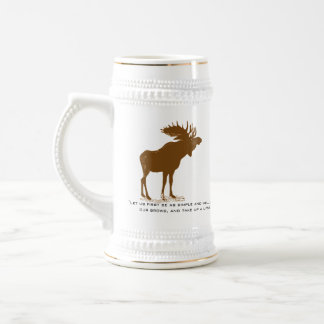 Moose Stein-Walden, Henry David Thoreau Quote Beer Stein