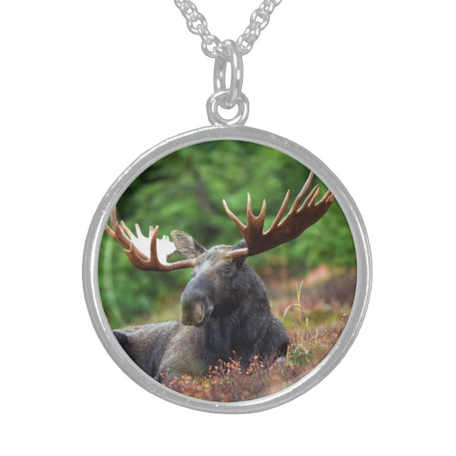 Moose Sterling Silver Necklace (Front)