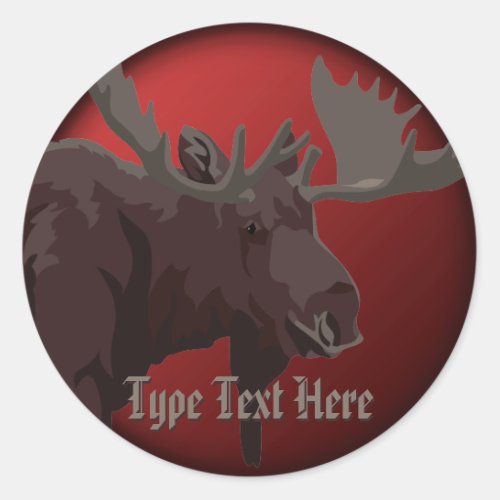 Moose Stickers Custom Canada Moose Stickers