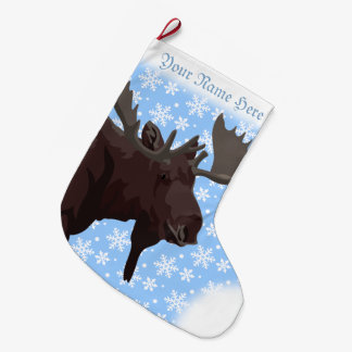 Moose Stocking Moose Christmas Stocking Custom