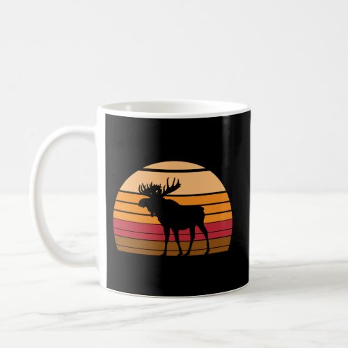 Moose Sunset Animal Coffee Mug