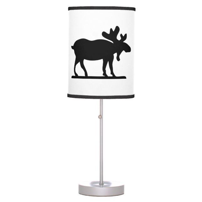Moose Table lamp, rustic cabin decor Table Lamp (Front)