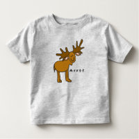 Moose Toddler T-Shirt or Top (with base)
