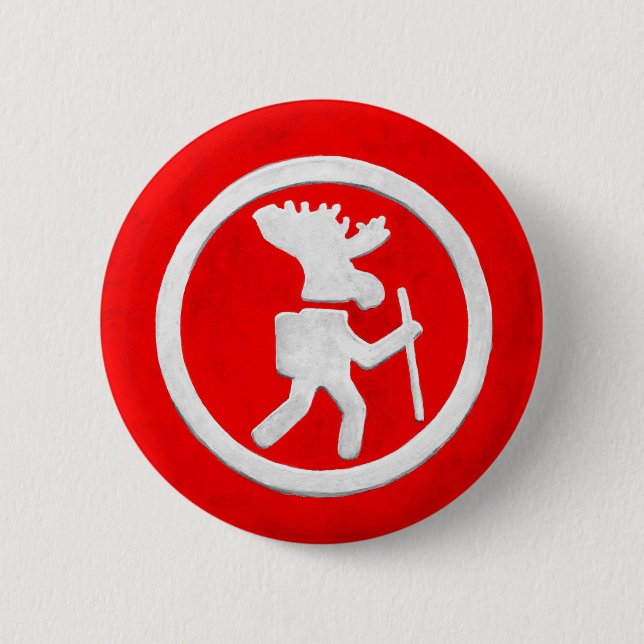Moose Trail Marker Button (Front)