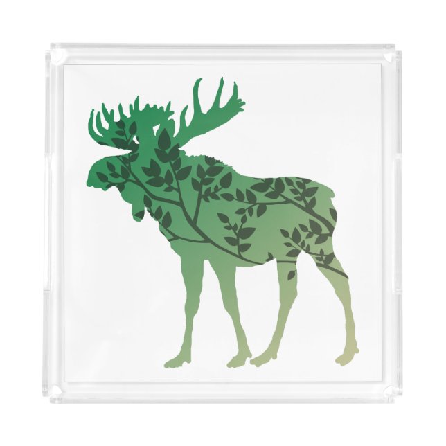 Moose Tree Acrylic Tray (Front)