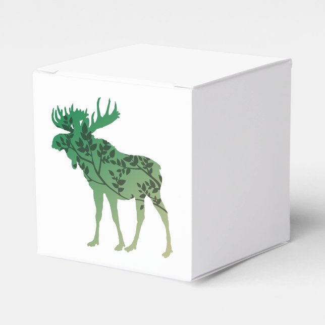 Moose Tree Favor Boxes (Front Side)