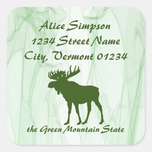 Moose Vermont Return Address Labels