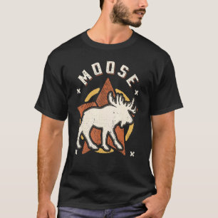 Moose Vintage Retro Classic Animal T-Shirt