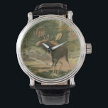 Moose Walking in Water Watch<br><div class="desc">Do you live far away from nature? This beautiful and yet classical image gives an impression of peacefulness and the colors of the moose walking in water are accurate which makes this image very realistic. Get this nature styled art on your favorite products!</div>