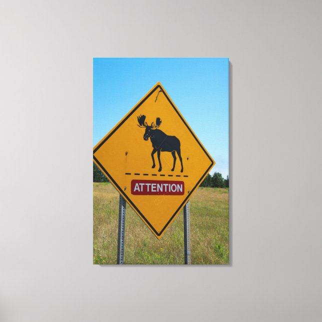 Moose Warning Sign (Front)