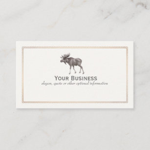 Moose Wilderness Sportsman  Business Card