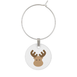 Moose Wine Charm