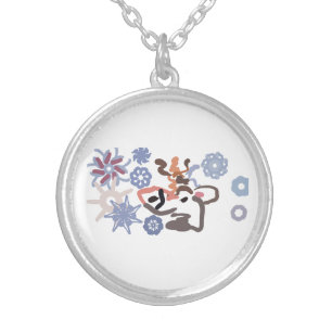 Moose Winter Silver Plated Necklace