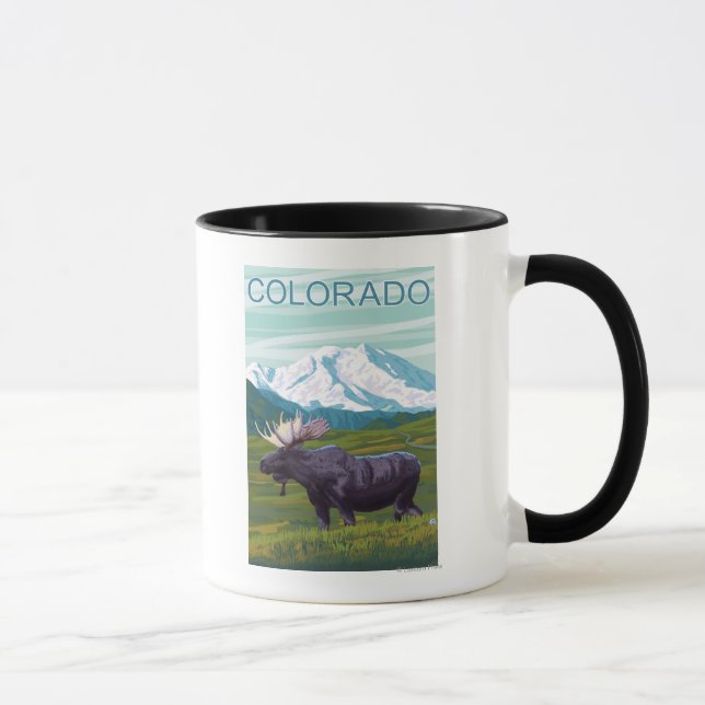 Moose with MountainColorado Mug (Right)