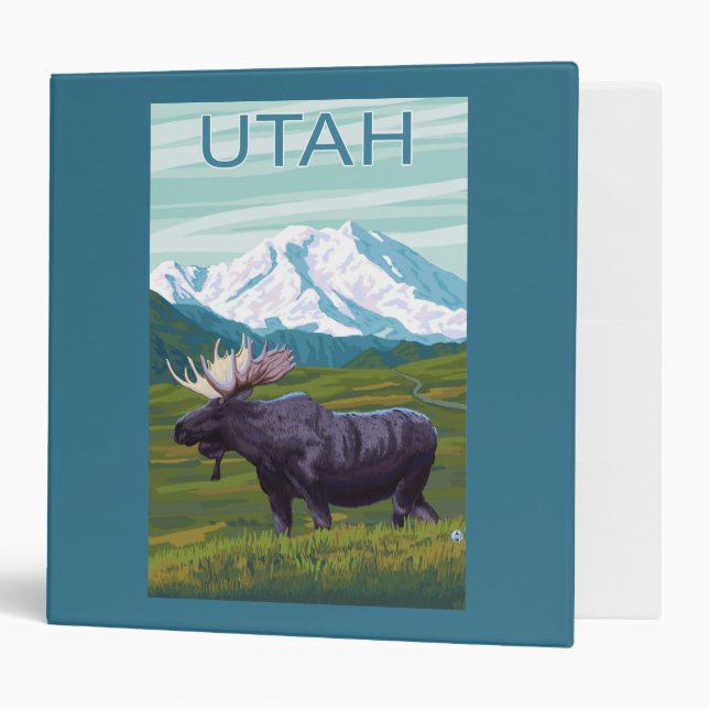 Moose with MountainUtah Binder (Front/Inside)