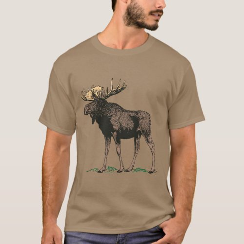 Moose Woodlands Animal T_Shirt