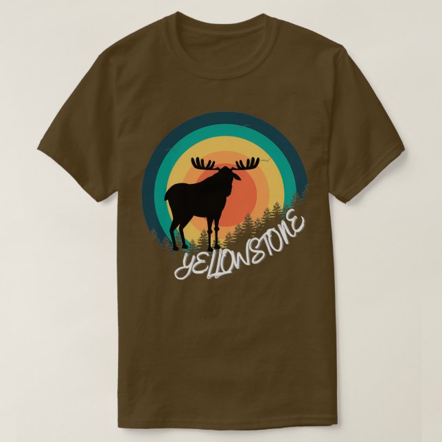 moose Yellowstone national park T-Shirt (Design Front)