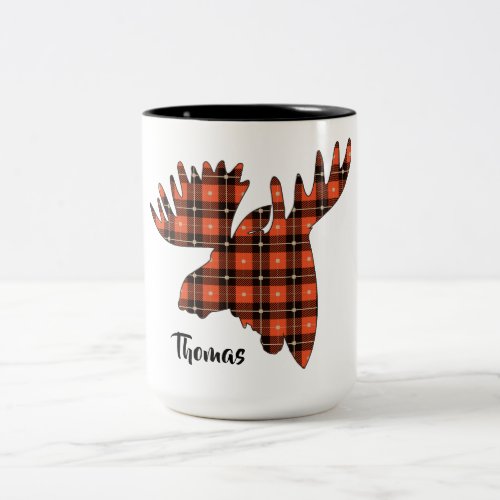 Moosehead Buffalo Plaid Lumberjack Two_Tone Coffee Mug