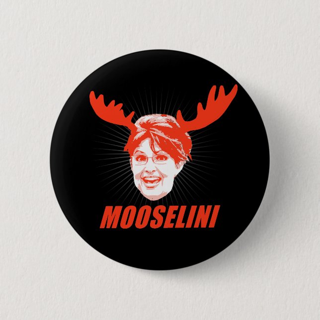 MOOSELINI T-SHIRT PINBACK BUTTON (Front)