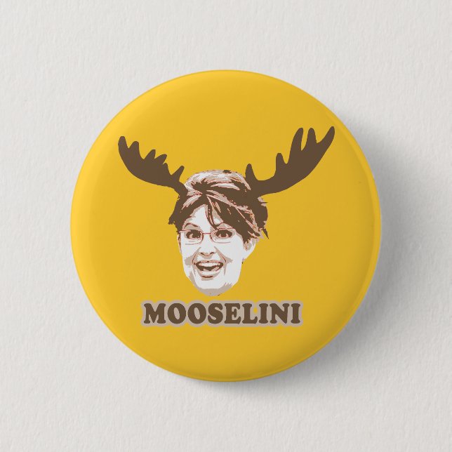 MOOSELINI T-SHIRT PINBACK BUTTON (Front)