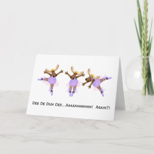 Mooserina the Clumsy Moose Get Well Soon A Card