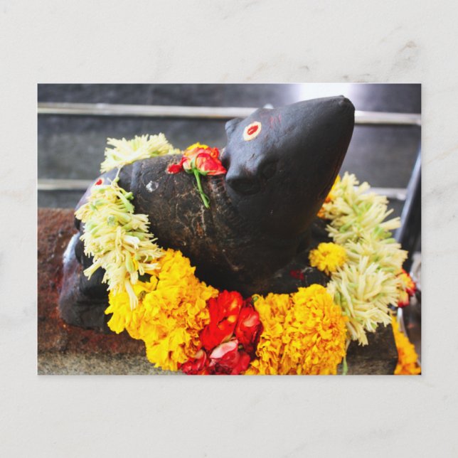 Mooshika, the mouse statue postcard (Front)