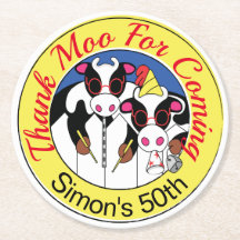 Moosicians Funny Cow Birthday Party