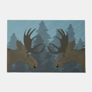 Moosing Around Door Mat