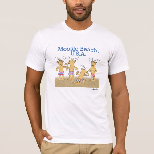Moosle Beach USA T_Shirt