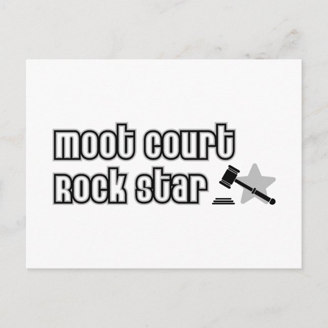 Moot Court Rock Star Postcard (Front)