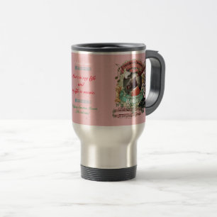 Moozart Moose Funny Animal Composer Mozart Parody Travel Mug