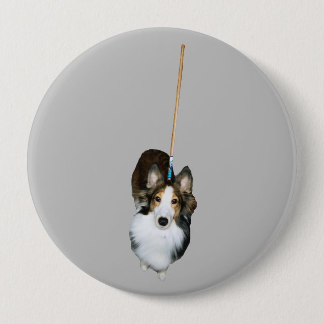Mop Dog Button (Front)