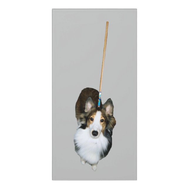 Mop Dog Door Sign (Classic Front Vert)