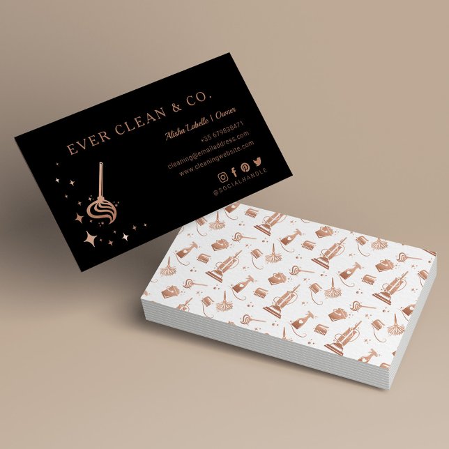 Mop Professional Maid & House Cleaning Business Card (Creator Uploaded)