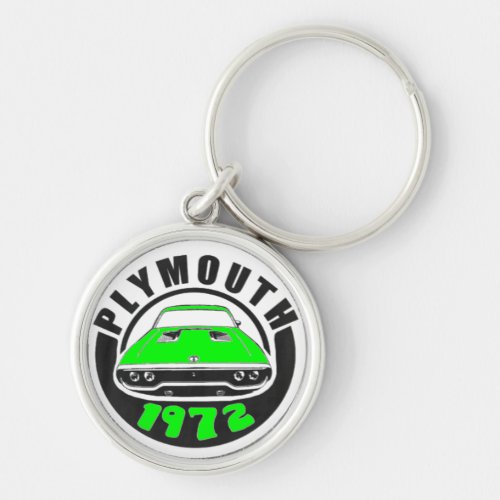Mopar - 1972 Plymouth Roadrunner Limelight Green Keychain