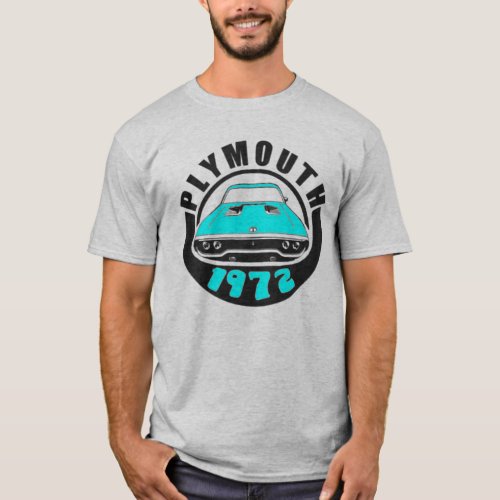 Mopar - 1972 Plymouth Roadrunner Petty Blue T-Shirt Mopar - 1972 Plymouth Roadrunner Petty Blue T-Shirt