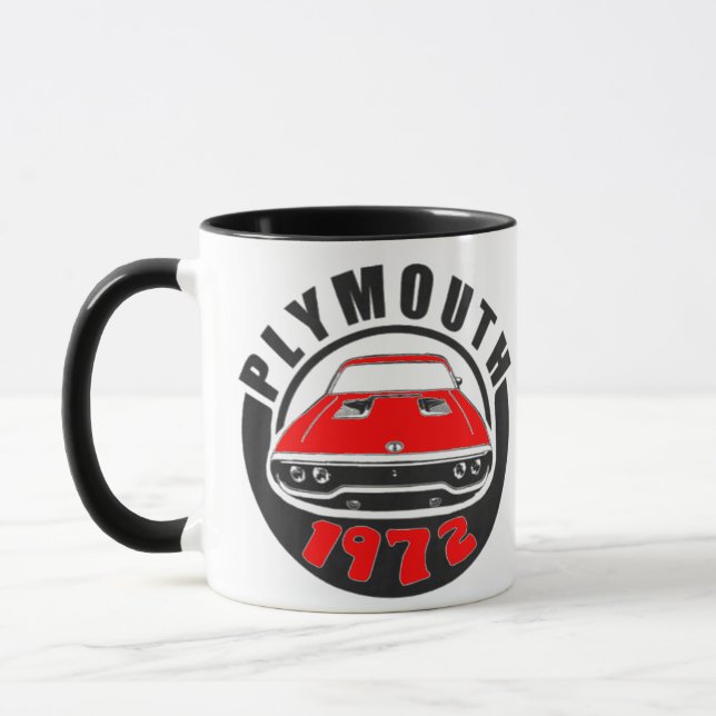 Mopar - 1972 Plymouth Roadrunner Tor Red Mug (Left)