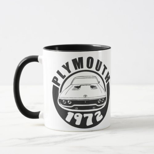 Mopar - 1972 Plymouth Roadrunner White Mug