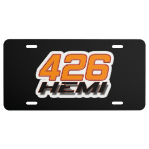 Mopar - 426 HEMI Engine License Plate