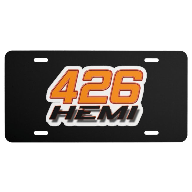 Mopar - 426 HEMI Engine License Plate (Front)