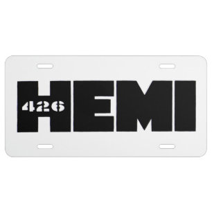 Mopar - 426 HEMI Engine License Plate