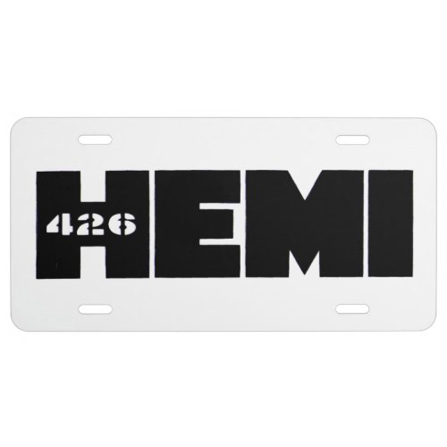 Mopar _ 426 HEMI Engine License Plate