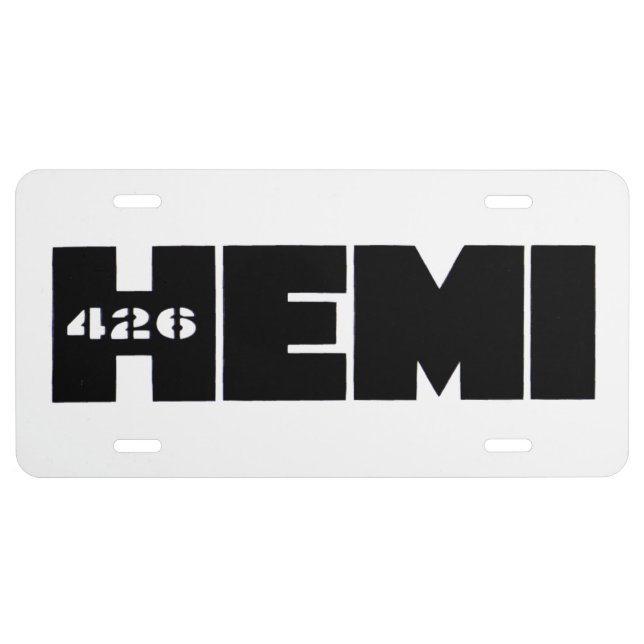Mopar - 426 HEMI Engine License Plate (Front)