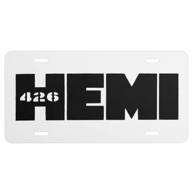 Front License Plate Hemi