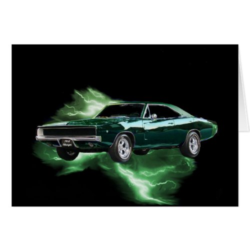 Mopar 68 Dodge Charger with green lightning