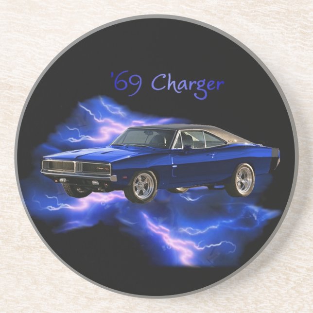 Mopar:  '69 Dodge Charger Drink Coaster (Front)