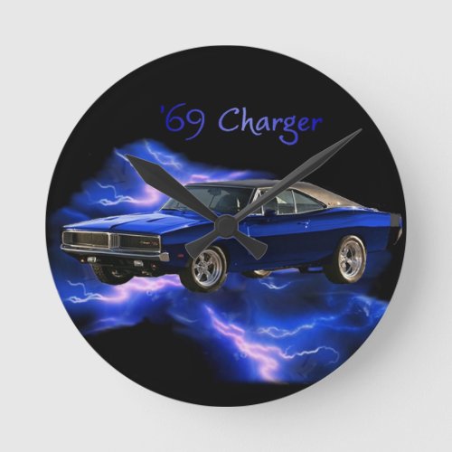 Mopar  69 Dodge Charger Round Clock