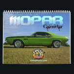 Mopar Calendar<br><div class="desc">Mopar calendar featuring both classic and modern American muscle cars. From Challengers,  Chargers,  GTX,  Hemi,  Road Runners and more. Enjoy both Dodge and Plymouth cars in this professional photographed calendar by 454 Auto Art.</div>