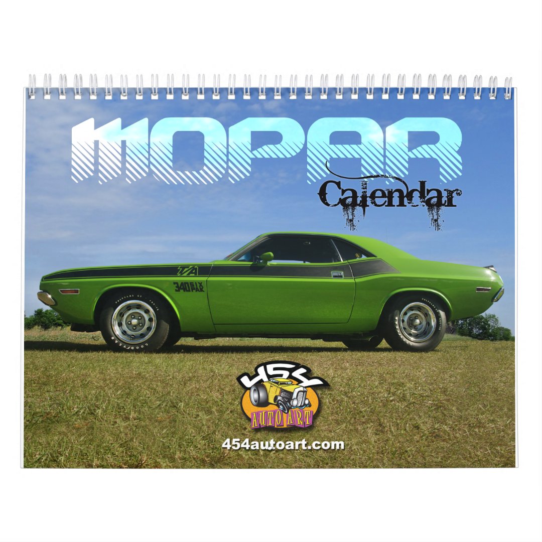 Mopar Calendar Zazzle