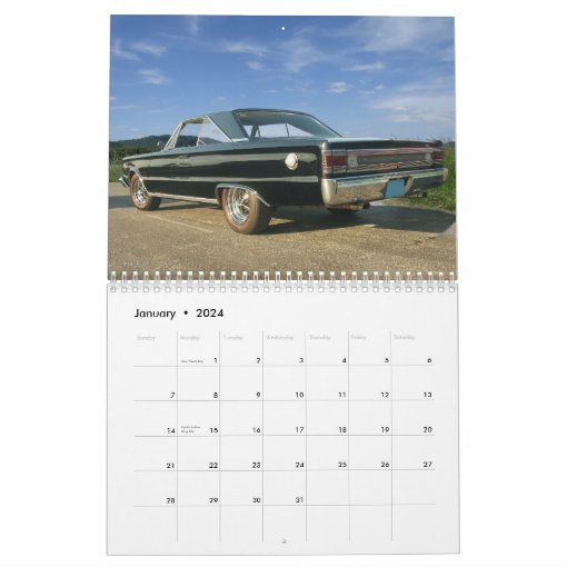 Mopar Calendar Zazzle